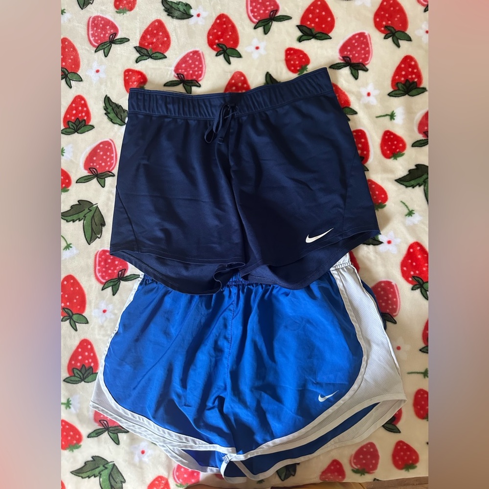 Two blue Large Nike shorts!